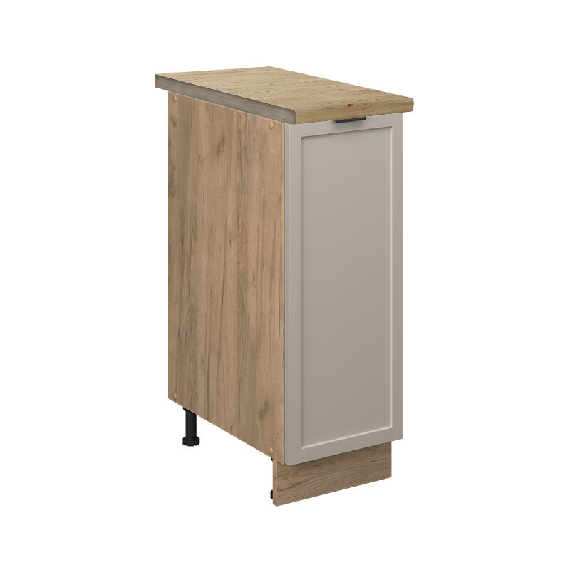 foto del prodotto armadio cucina dispensa alto fame line, grigiobeige, 30 cm , pl rovere vicco