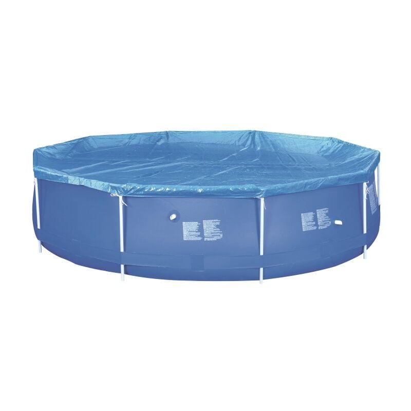 foto del prodotto gardenia telo copertura piscine tonde steelsuper blu, 360 cm