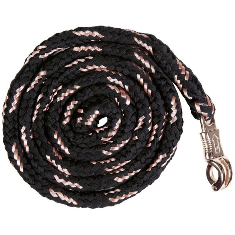 foto del prodotto lunghina rosegold antipanico 180 cm, nero e rosa dorato
