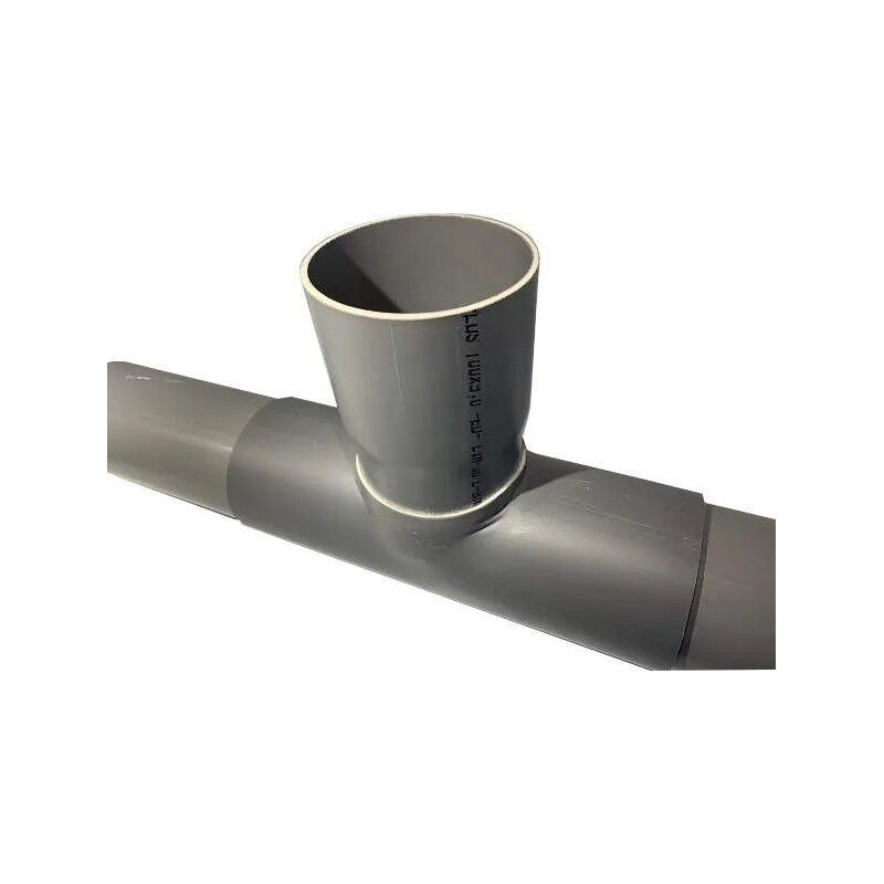 foto del prodotto sella di ramificazione in pvc 100x100mm a 90 , lunga 30cm