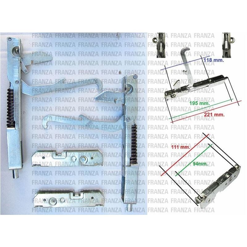 foto del prodotto kit 2pz cerniera molla sportello forno lofra maxi forno 90
