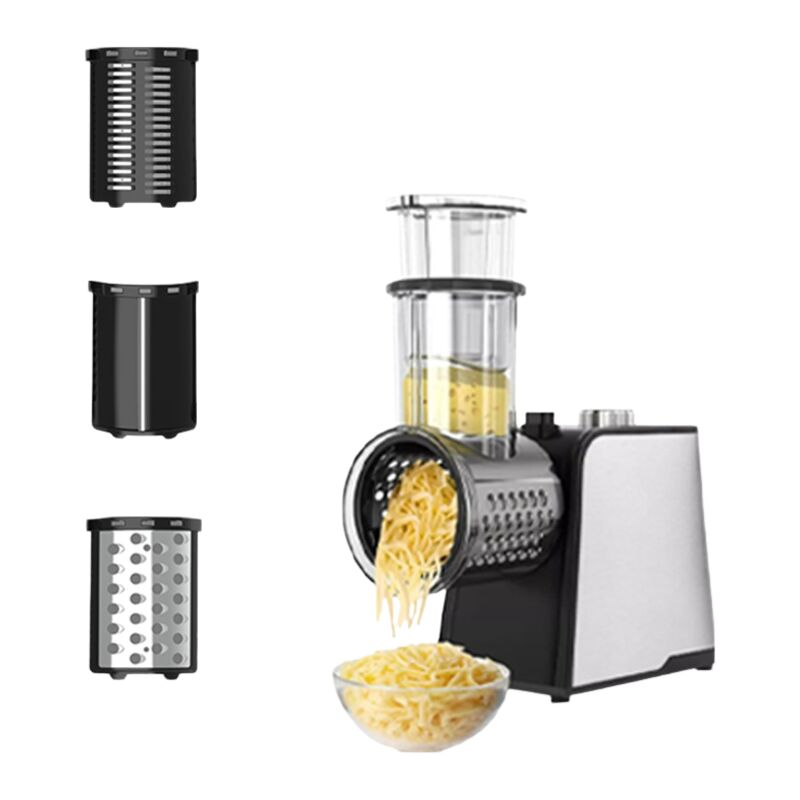 foto del prodotto tagliaverdure elettrico, grattugia per formaggio di grosso calibro, grattugia elettrica per verdure da 250 w, grattugia multifunzionale, grattugia