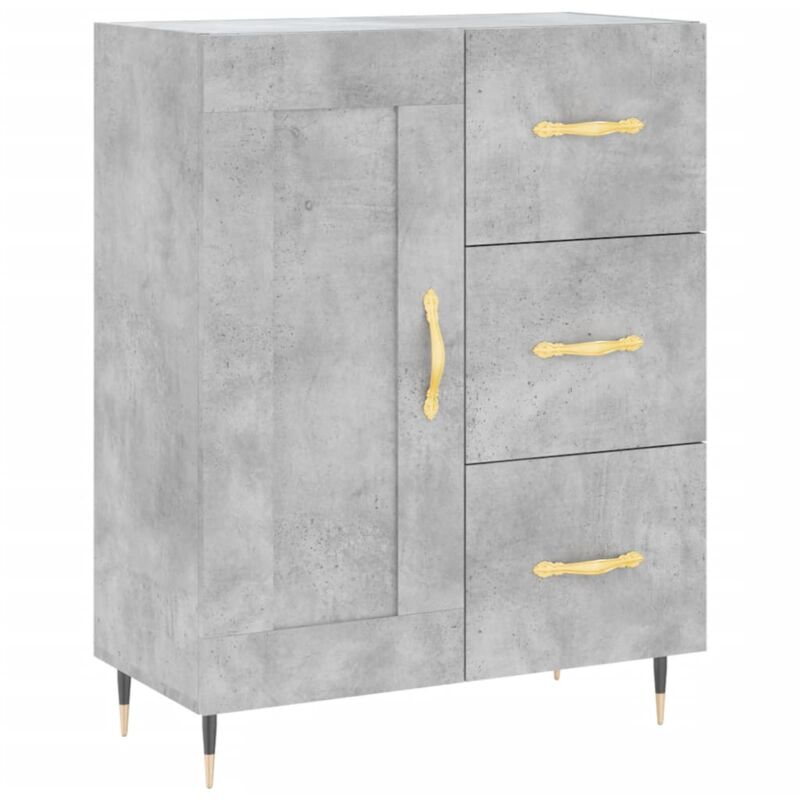 foto del prodotto vidaxl credenza grigio cemento 69,5x34x90 cm in legno multistrato