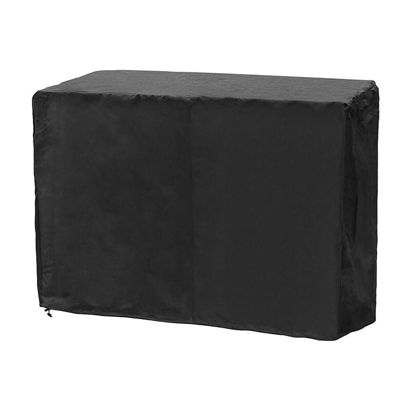 foto del prodotto copertura protettiva 120x60x90cm 210d oxford nero per plancha trolley barbecue cover