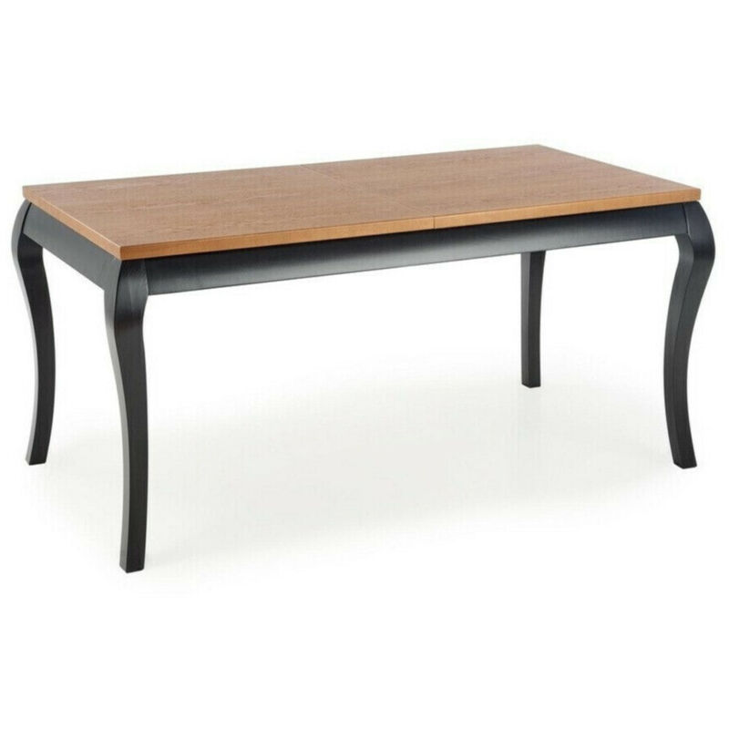 foto del prodotto tavolo houston 1202, rovere moro nero, 78x90x160cm, con, impiallacciatura di legno naturale, legno