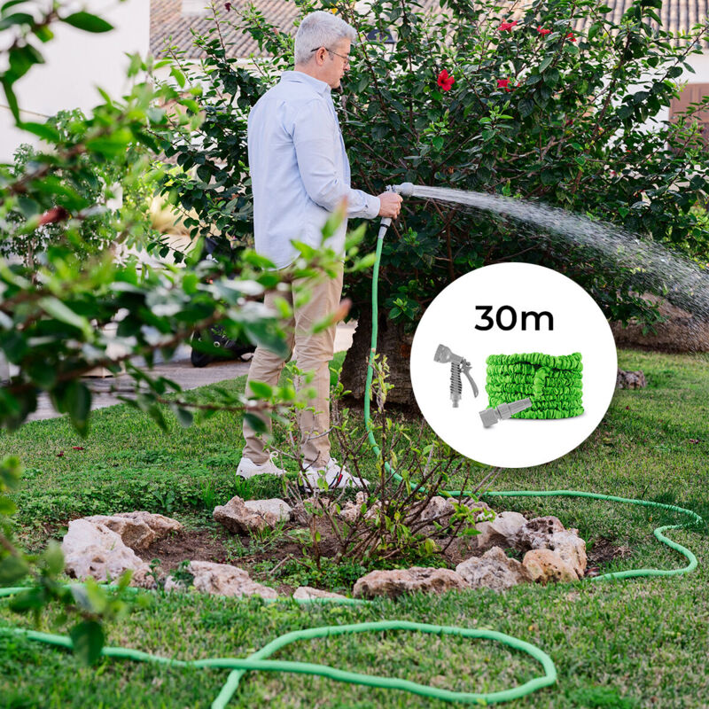 foto del prodotto tubo da giardino estensibile hoxtend innovagoods 30 m