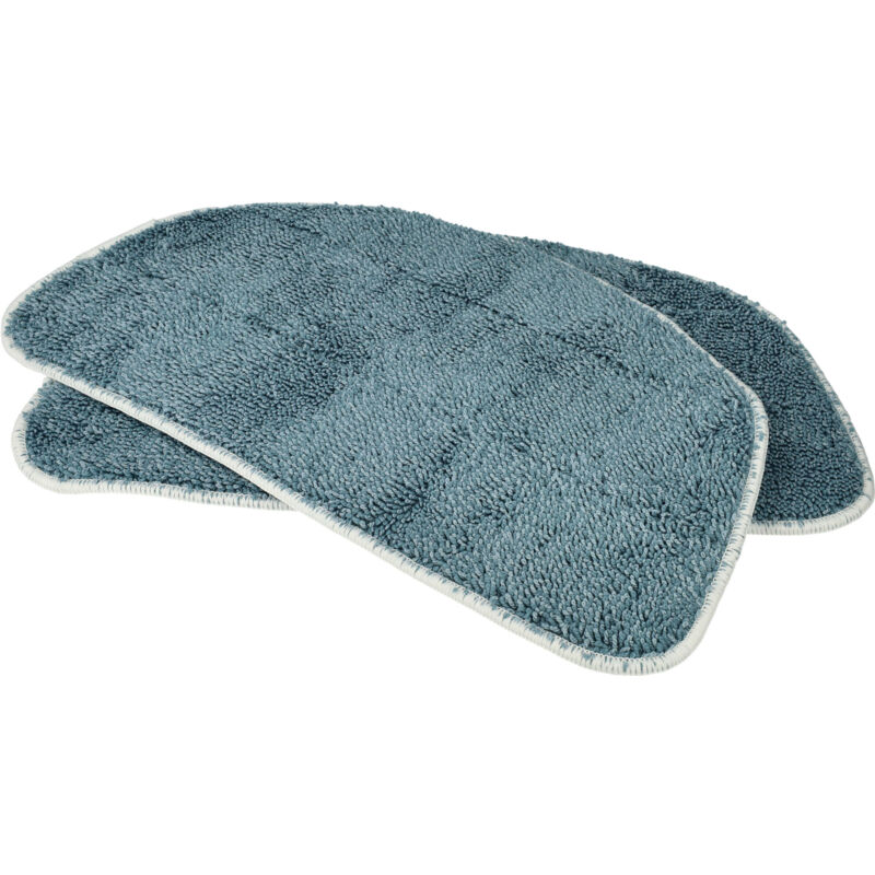 foto del prodotto vhbw 2x panno sostituisce leifheit 11941 per scopa a vapore microfibra, grigio blu