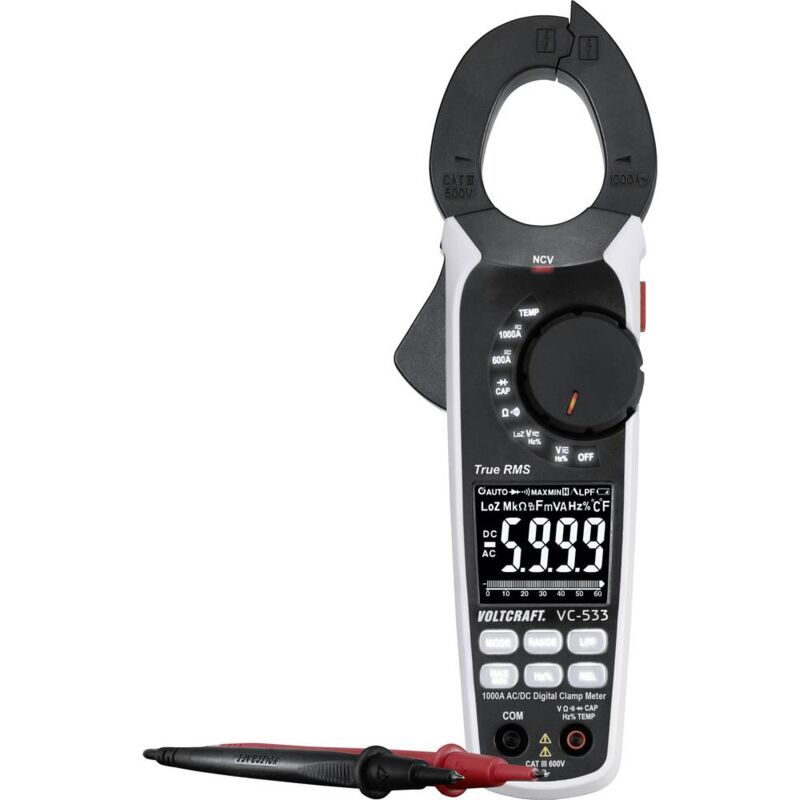 immagine 0 del prodotto voltcraft vc 533 pinza amperometrica digitale cat iii 600 v display counts 6000