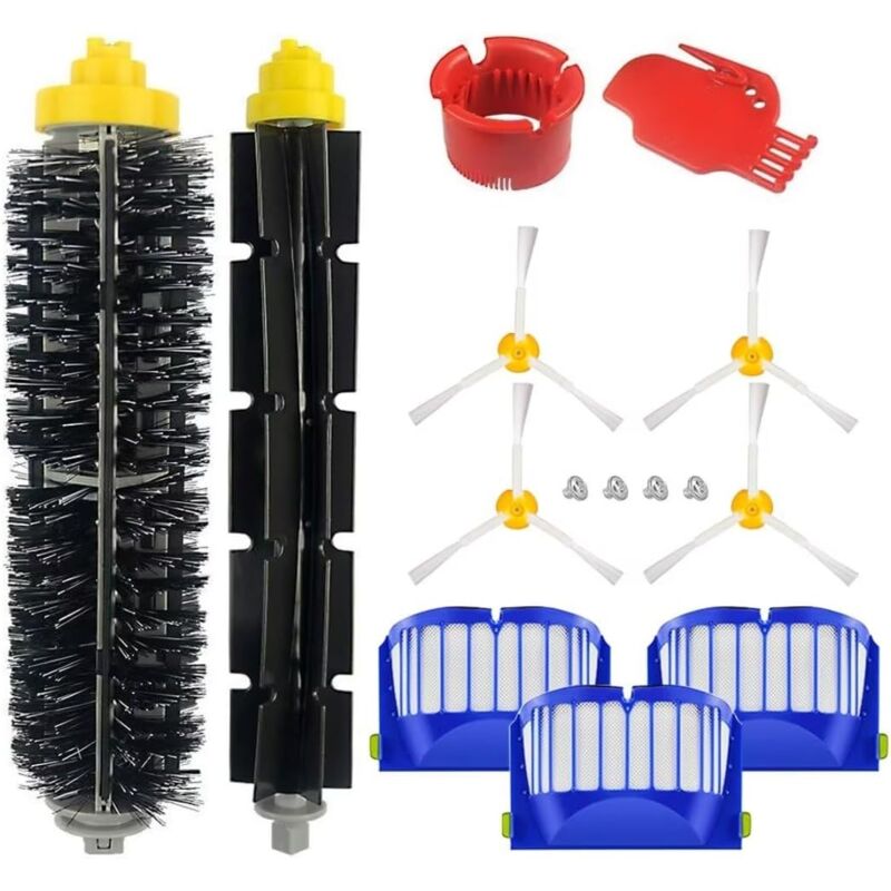 foto del prodotto kit di accessori per pezzi di ricambio per irobot roomba serie 600 606 610 614 615 616 620 621 625 630 631 635 640 645 650 655 660 665 670 671 676