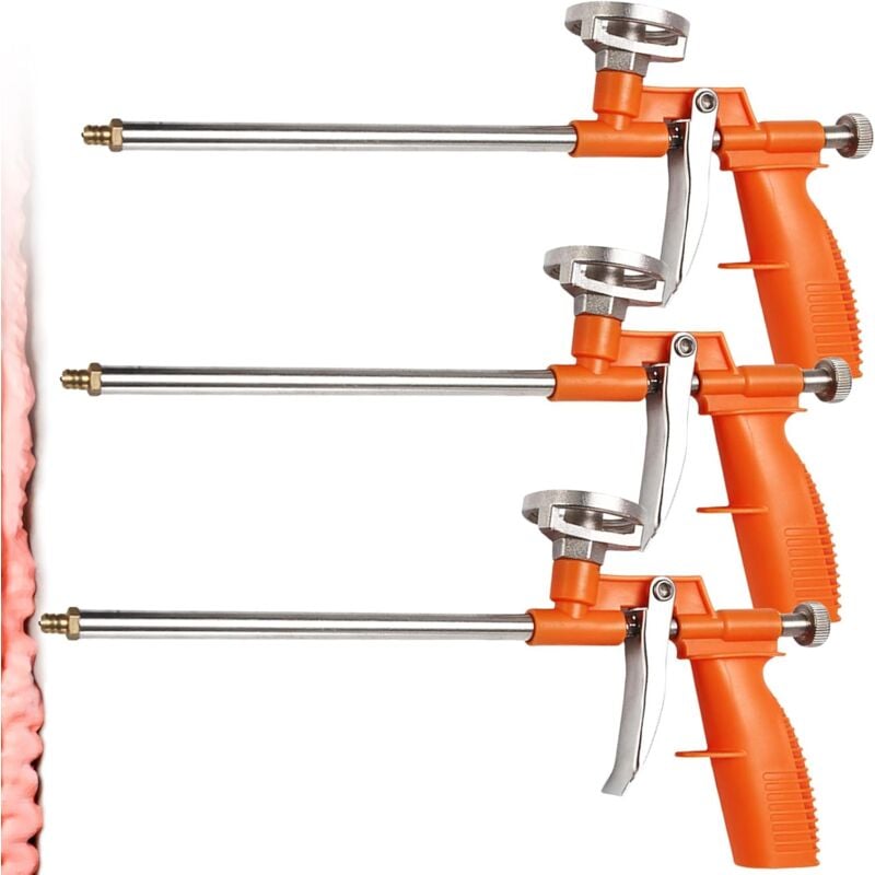 foto del prodotto pistola dosatrice professionale per poliuretano pistola per schiuma da costruzione in metallo con impugnatura ergonomica in plastica per