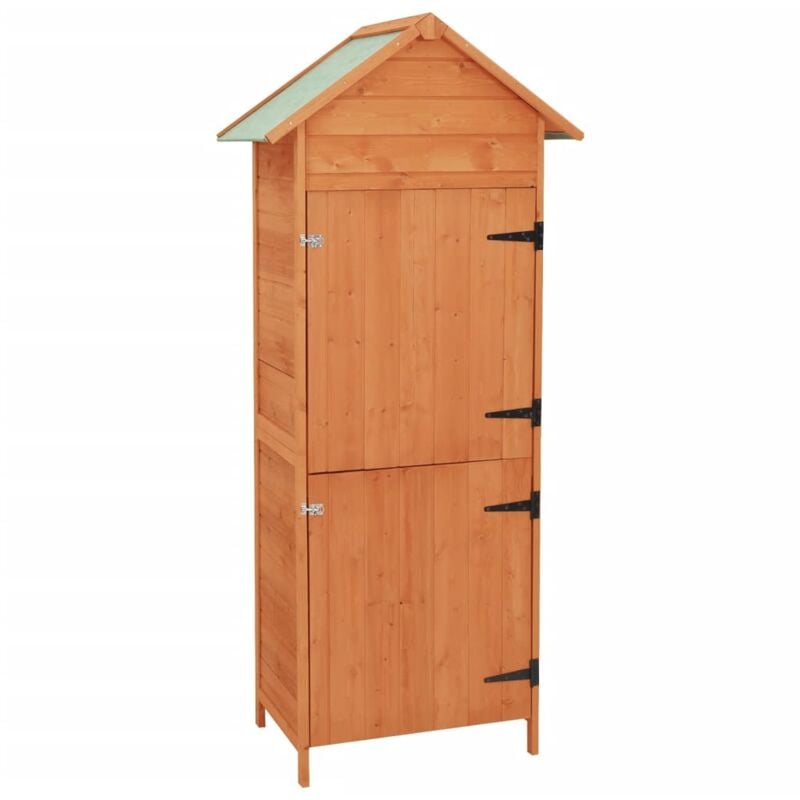 foto del prodotto furniture limited armadietto da giardino marrone 42,5x64x190 cm