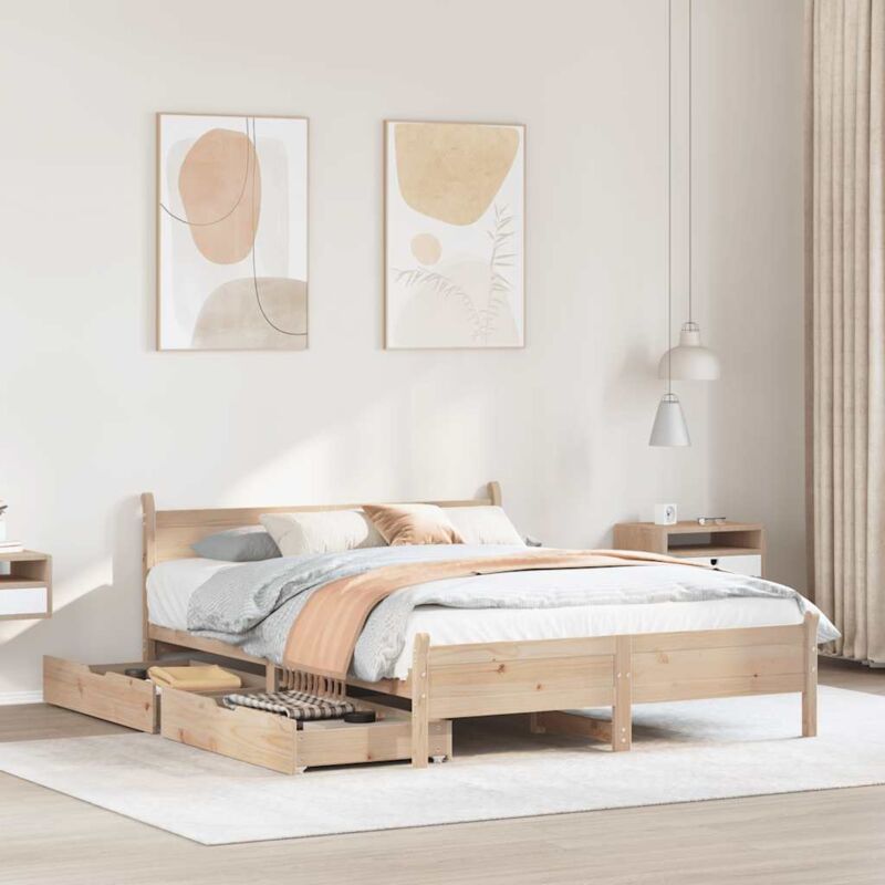 foto del prodotto vidaxl letto senza materasso 120x200 cm in legno massello di pino