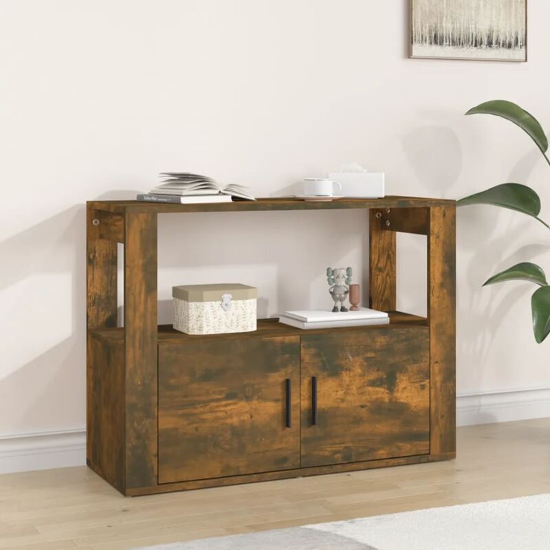 foto del prodotto furniture limited credenza rovere fumo 80x30x60 cm in legno