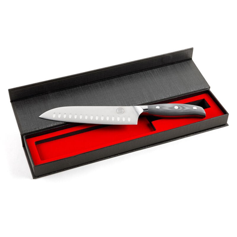 foto del prodotto coltello santoku da 7 pollici, gamma essentiel