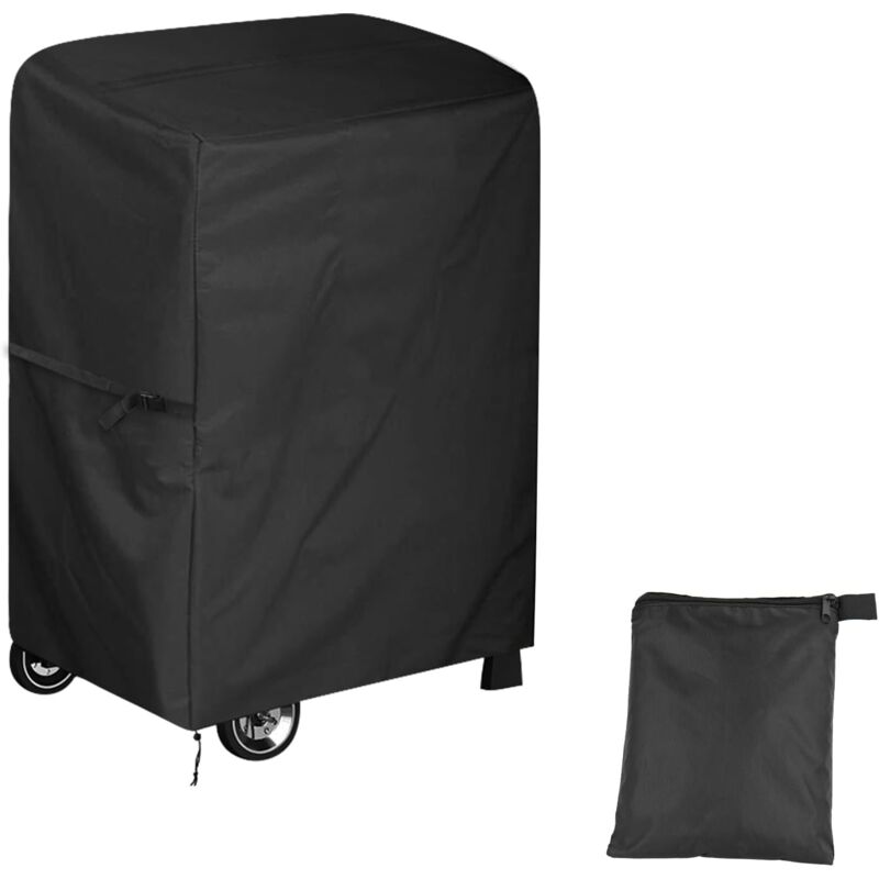 foto del prodotto copertura per barbecue, 76x66x110 cm, universale, per barbecue da esterno, per plancha, 420d oxford, impermeabile, antivento e anti uv.