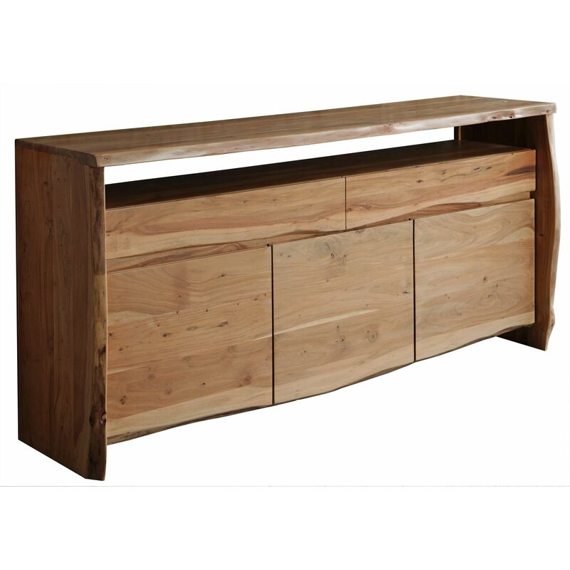 foto del prodotto massivmoebel24 credenza in legno di acacia 191x45x96 acacia naturale laccato pure acacia 102