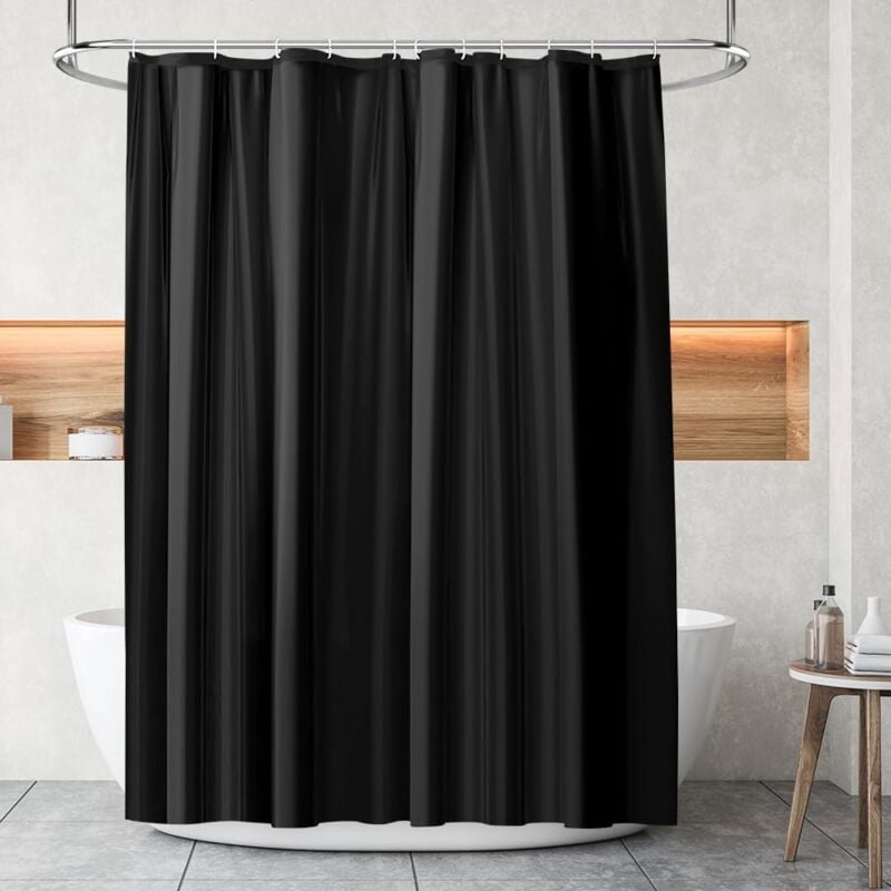 foto del prodotto tenda da doccia, tenda da doccia antimuffa, tenda da doccia con ganci, tenda da bagno, tende da doccia impermeabili, 180x180 cm per vasca o bagno