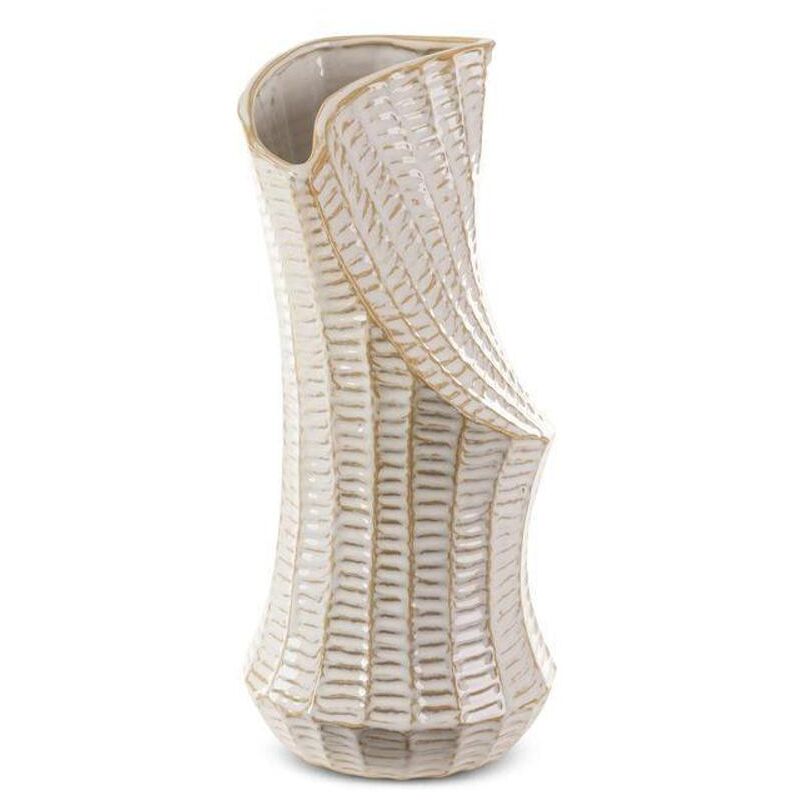 foto del prodotto vaso decorativo liza 02 18x18x40 cm crema