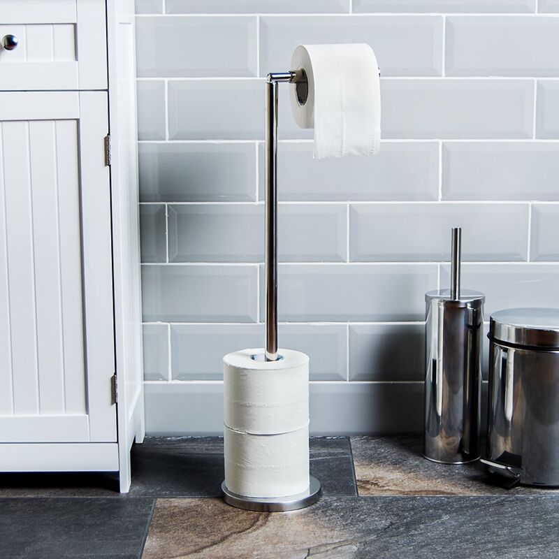 foto del prodotto home discount, portarotolo in acciaio inox