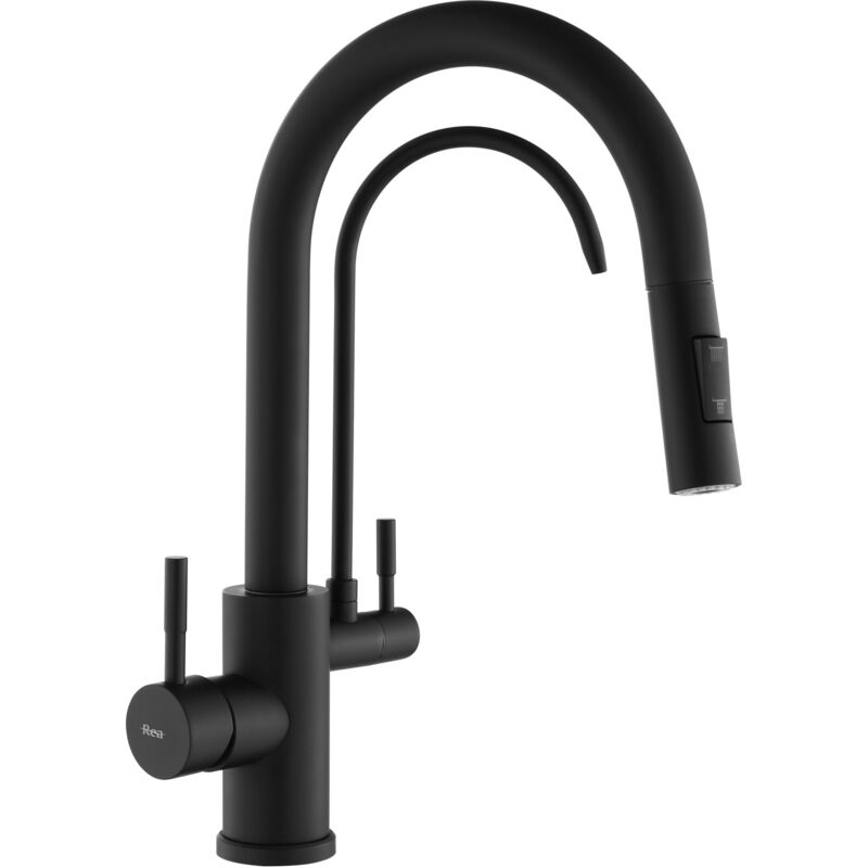foto del prodotto rubinetto da cucina rea eco fresh black mat