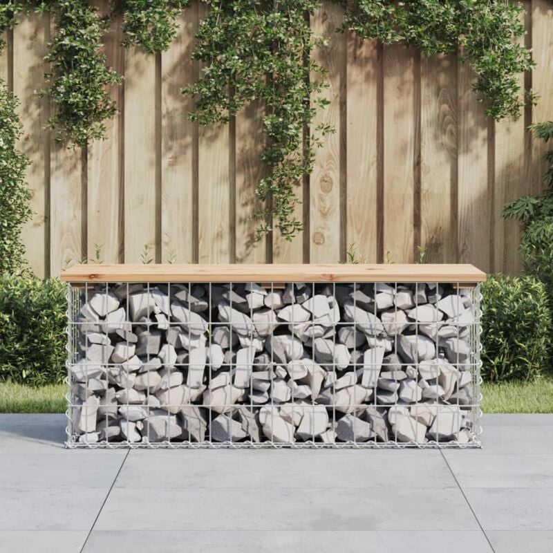foto del prodotto vidaxl furniture limited panca da giardino design gabbione 103x31,5x42