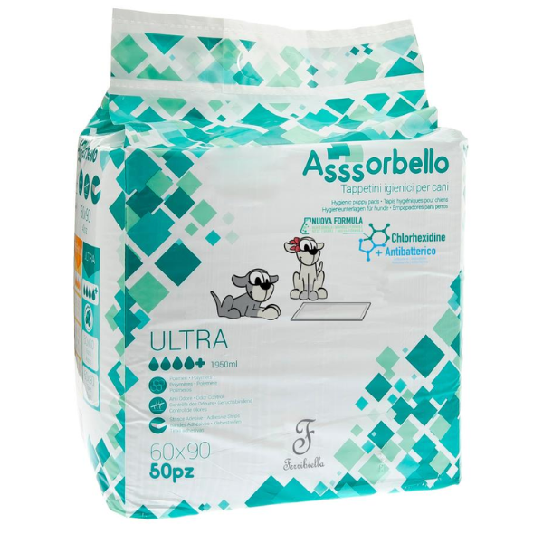 foto del prodotto ferribiella tappetini igienici ultra alla clorexidina 60x90 cm 50 pezzi 1 ordine scegli lo sconto bzr5 bzr20 200 punti fedelt 