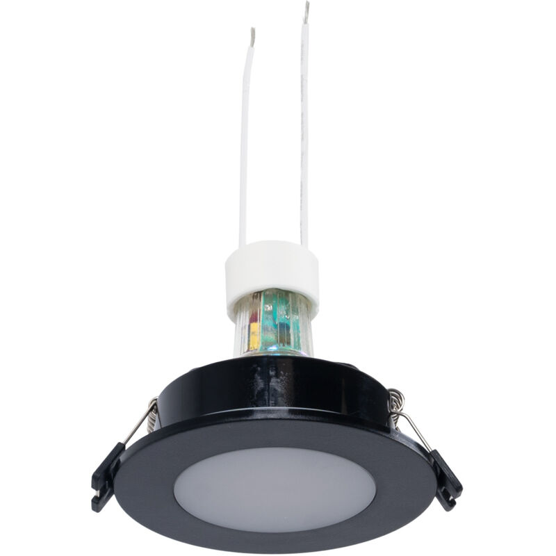foto del prodotto lotto anello impermeabile da incasso 90mm lampadina gu10 5,4w bianco caldo