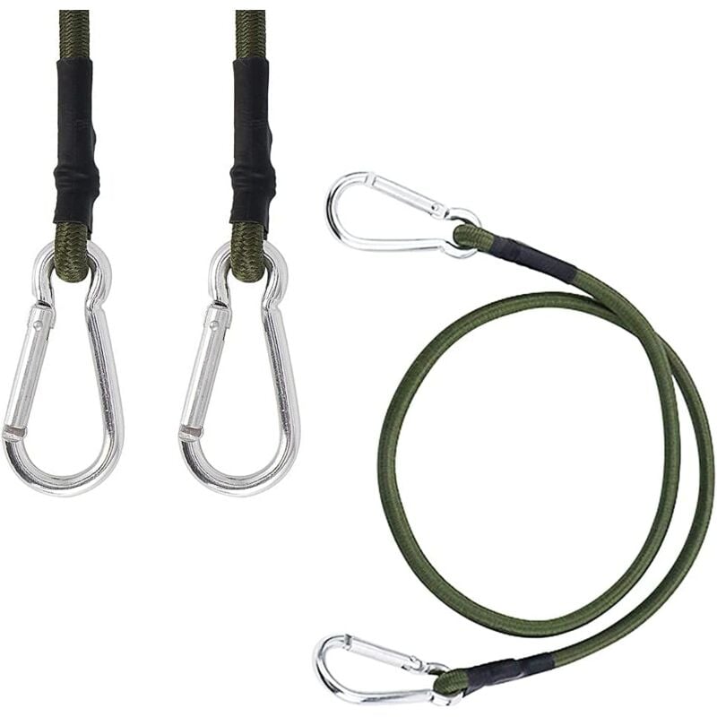 immagine 0 del prodotto corde elastiche con ganci, 90 cm, cinghie elastiche per bagagli, moschettone resistente per bicicletta e teloni