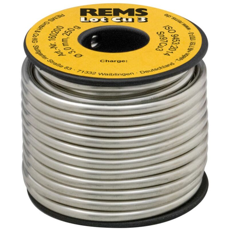 foto del prodotto rems lot cu 3, bobina saldante 3 mm, 250 g 160200r