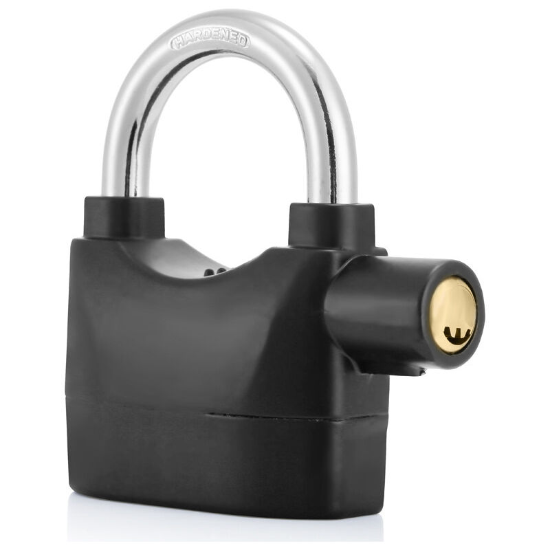 immagine 0 del prodotto sollbry lucchetto con allarme, funzione di allarme, 110 db, 10,6 x 9,27 x 3,3 cm, nero