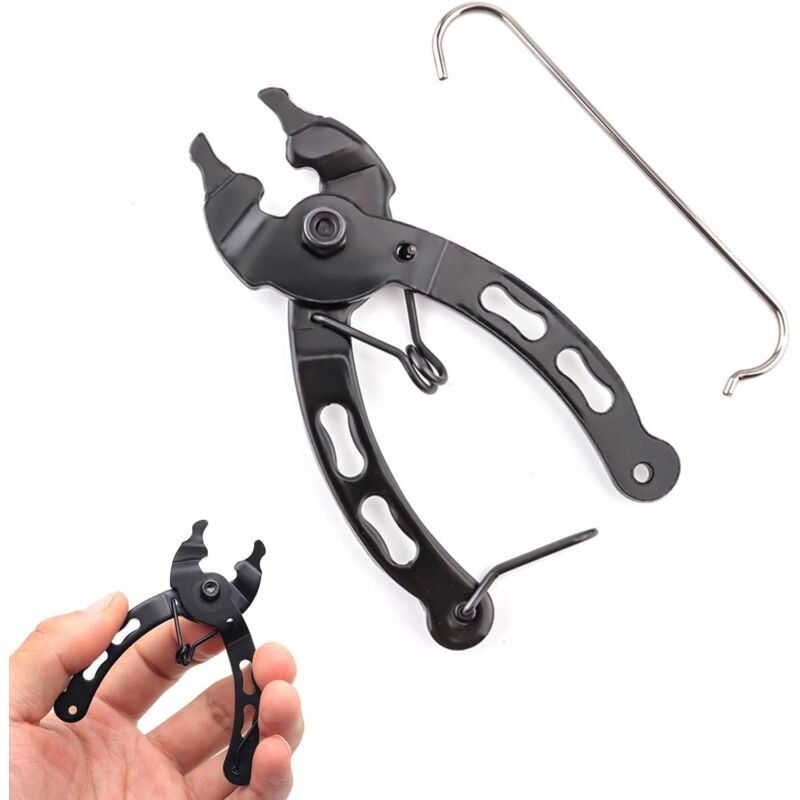 foto del prodotto sollbry pinza per maglie di catena per bicicletta, pinza portatile per maglie di catena con gancio per catena, per bici da strada, bici sportive,