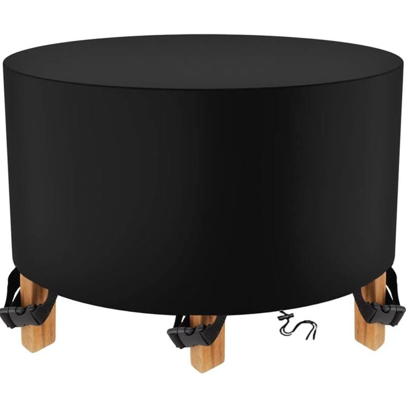 foto del prodotto copertura per mobili da giardino 200x94cm 420d oxford nero copertura per mobili da esterno rotondo copertura mobili da giardino impermeabile