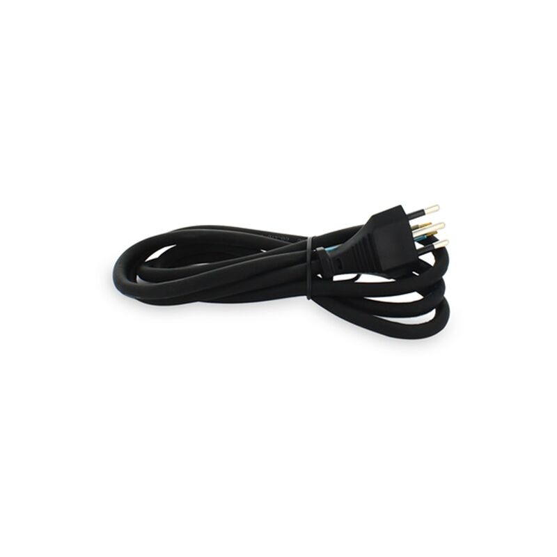 foto del prodotto cavo alimentazione gommato nero 1,5mt 3x1mm spina italia