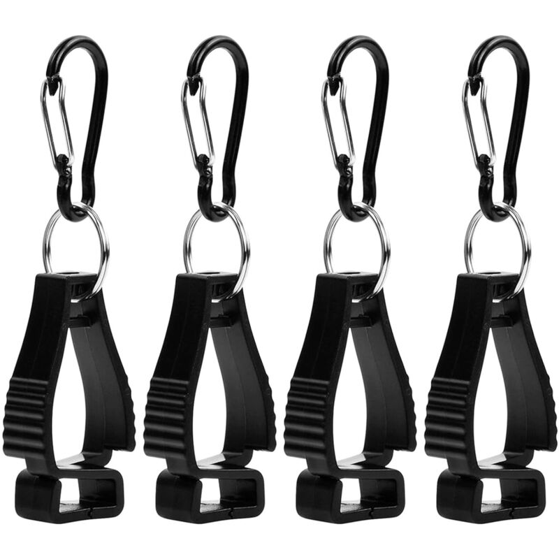 foto del prodotto sollbry supporto per clip per guanti, clip per afferrare guanti, 4 pezzi, clip per guanti, clip per guanti da lavoro di sicurezza, clip per guanti,