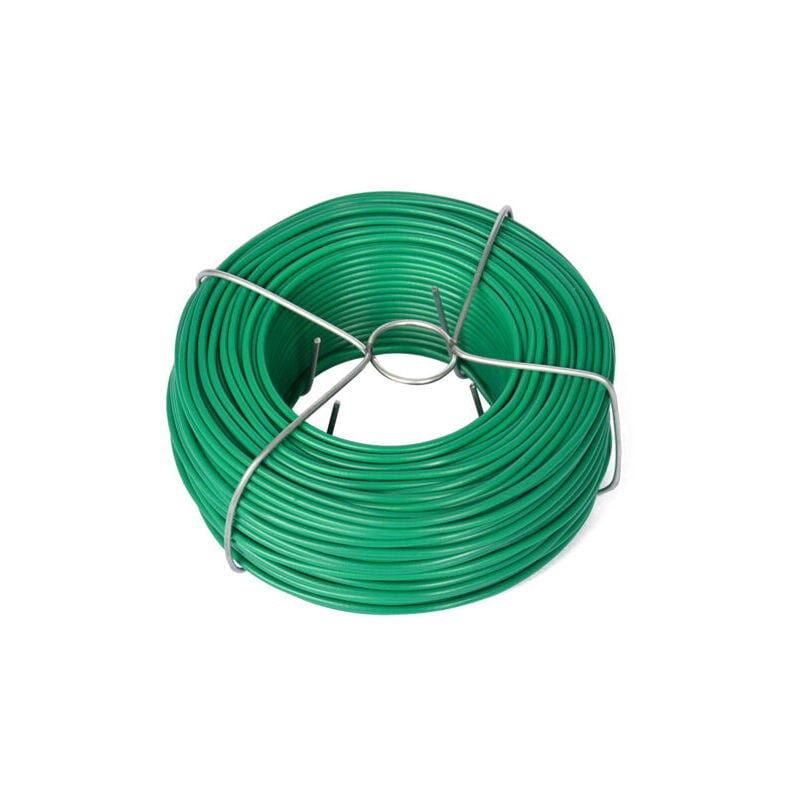 foto del prodotto filo da giardino, diametro 2 mm, 50 m, plastica, verde, rivestito, per fiori, piante, fai da te, arrotolato