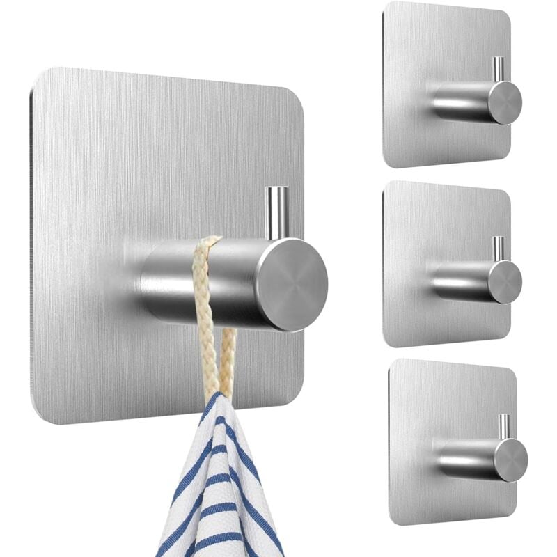 foto del prodotto sollbry gancio adesivo da parete per bagno, gancio per asciugamani senza foratura per porta cucina, rivestimento adesivo, ganci adesivi, porta