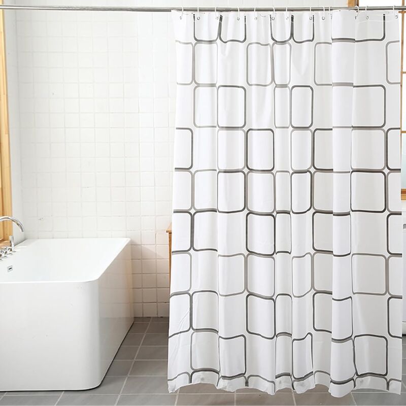 foto del prodotto tenda da doccia, tenda da bagno, tenda da bagno, tenda antimuffa, tenda da doccia impermeabile, tenda da doccia per bagno, 180 x 200 cm motivo a