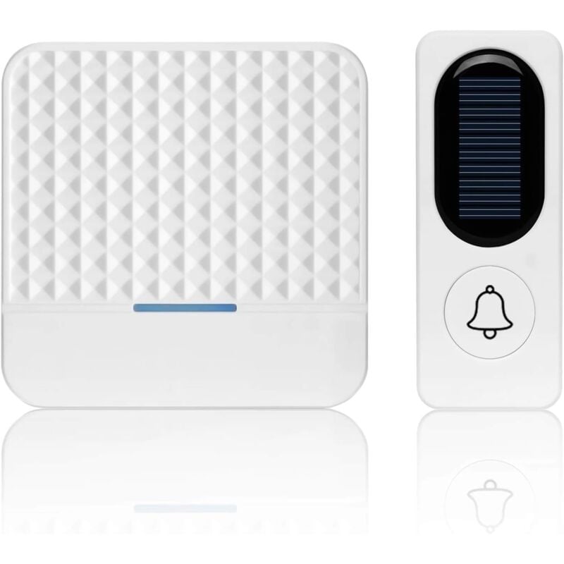 foto del prodotto sollbry kit campanello senza fili, ricarica solare con campanello luminoso, campanello di sicurezza domestico impermeabile, campanello esterno 