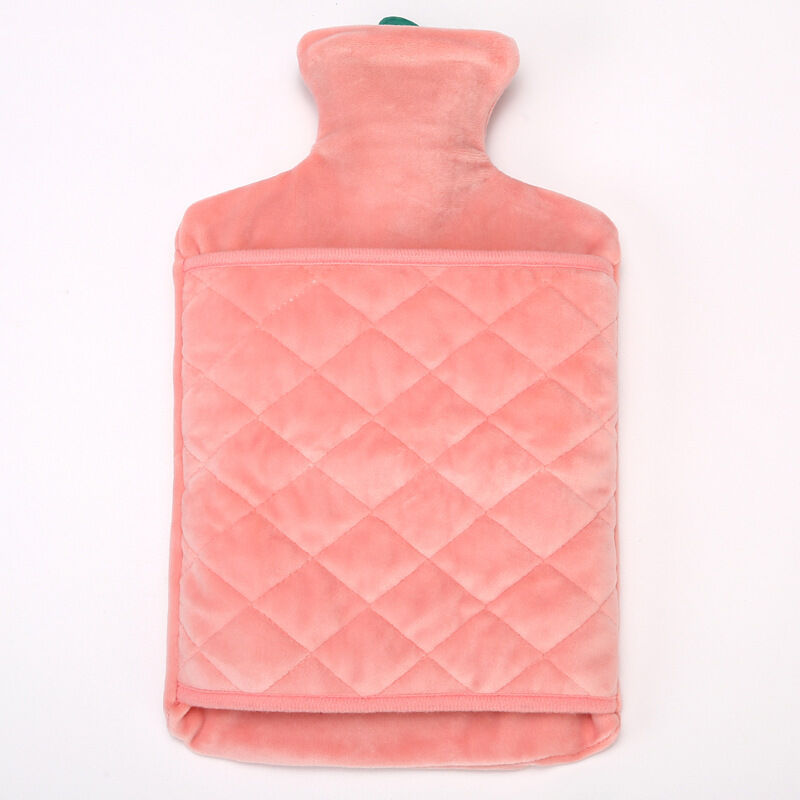 foto del prodotto sollbry borsa dell acqua calda da 2 litri, borsa dell acqua calda con rivestimento in peluche ultra morbido, thermos, rimovibile e lavabile, corpo