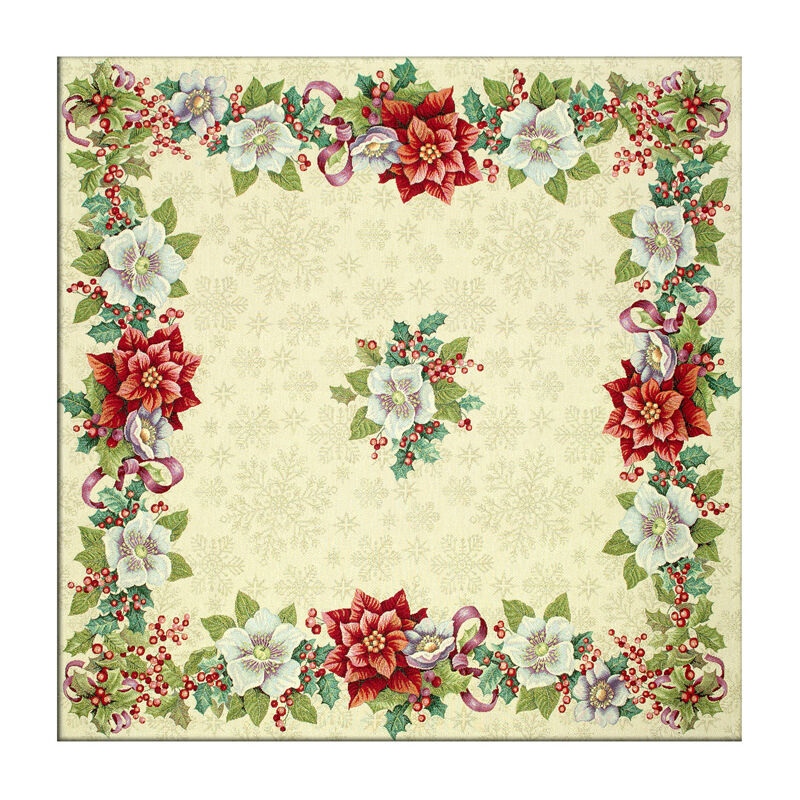 foto del prodotto tovaglia natale centrino runner tavolo centrotavola stella natale 1273, misura45x140colorestella natale