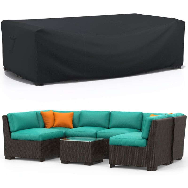 foto del prodotto sollbry copertura per mobili da giardino 213x132x74 cm , copertura per mobili da giardino 210d, copertura per tavolo da giardino, coperture per
