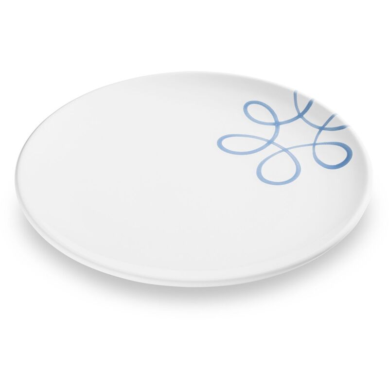 foto del prodotto gmundner ceramics pur flamed blue, piatto da portata coppa 25 cm 