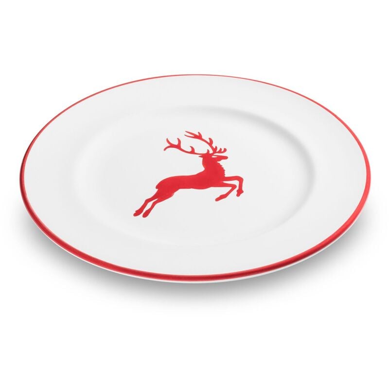 foto del prodotto gmundner ceramics robin red stag piatto da dessert gourmet 22 cm 