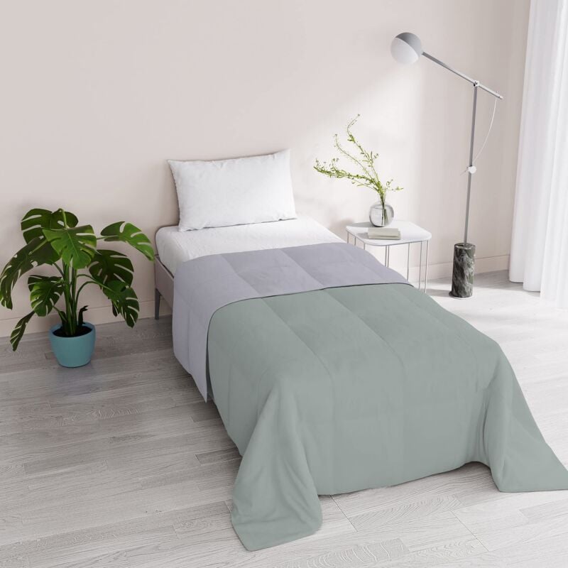 foto del prodotto italian bed linen trapuntino estivo romantic, grey silver, singolo