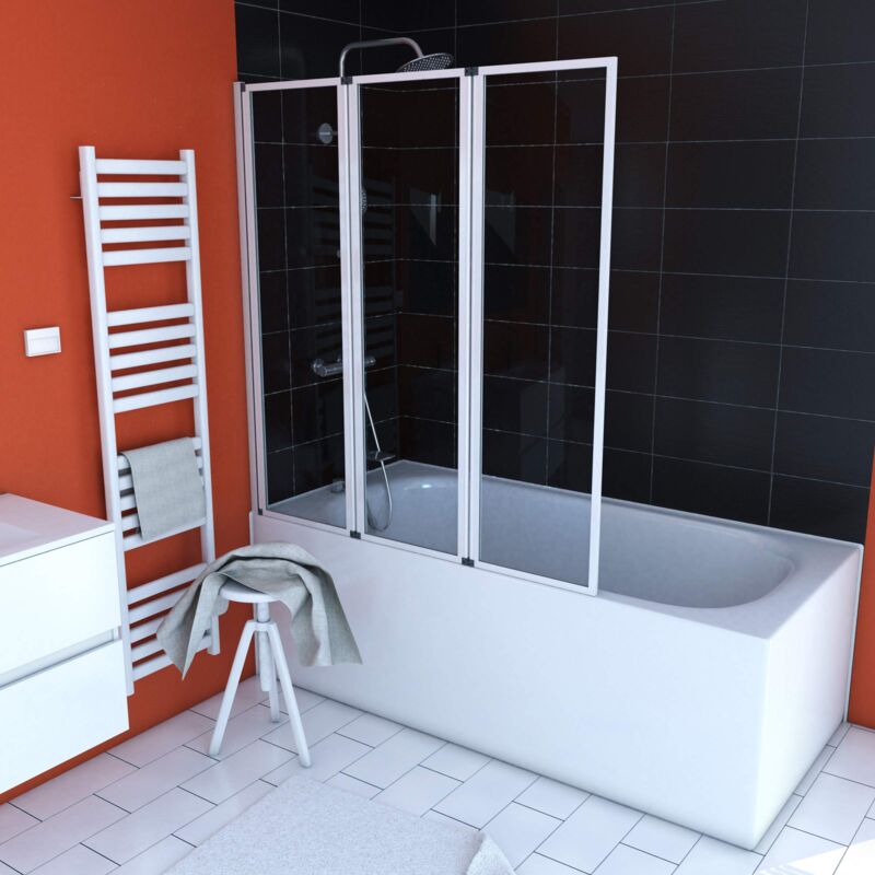 foto del prodotto premium white divisorio per vasca da bagno, bianco, 3 teilig, 125 x 143 cm marwell