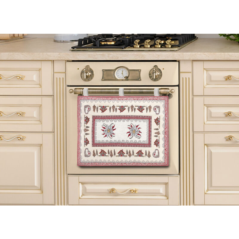 foto del prodotto copriforno cucina universale cinigliato copertura decorazione forno dis. monte bianco