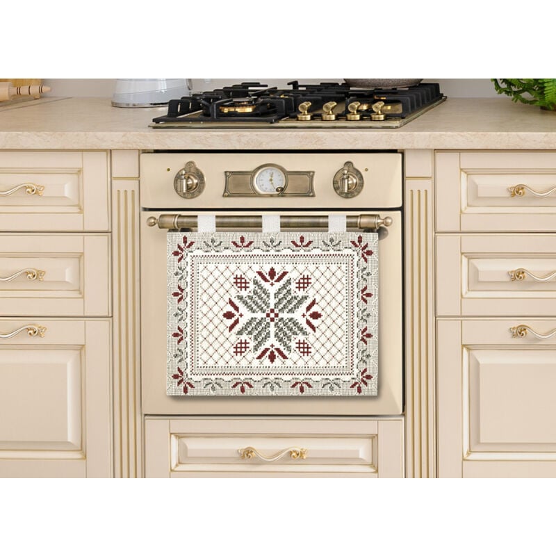 foto del prodotto copriforno cucina universale cinigliato copertura decorazione forno dis. tricot