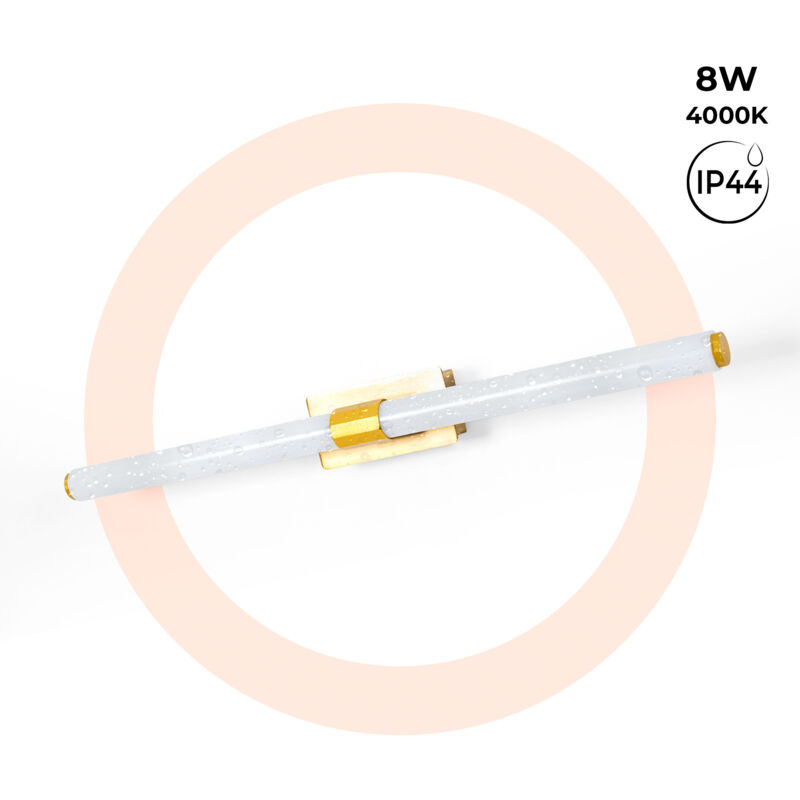foto del prodotto applique led tubolare per bagno 8w ip44 60cm