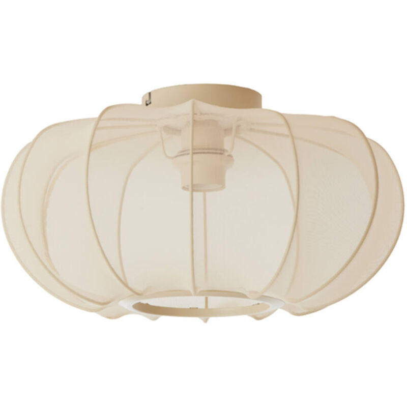 foto del prodotto light living plafoniera plumalia beige tessile 