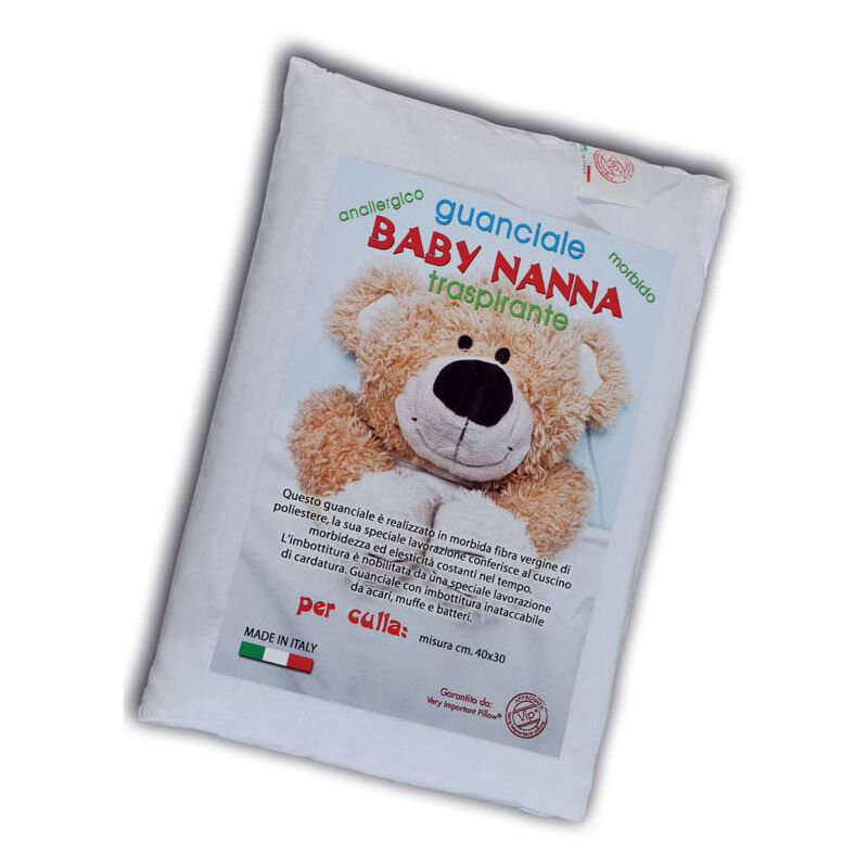 foto del prodotto cuscino guanciale da letto baby nanna, misuralettinocolorebaby nanna
